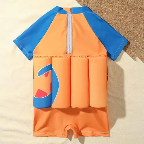 Vista 5 de IBTOM CASTLE Traje de baño flotante para niños pequeños con flotabilidad ajustable, traje flotante, traje de baño de una pieza para entrenamiento