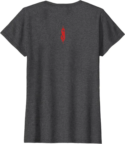 Vista 16 de Slipknot Tribal Calavera playera, niños 12, Rojo