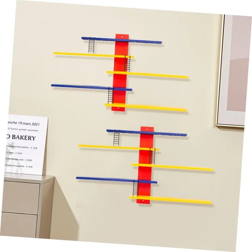 Vista 6 de Holibanna Mini estante de pared para dormitorio, niños y niñas, estante de almacenamiento de juguetes, estantes flotantes para decoración