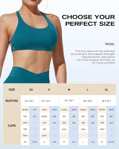 Vista 7 de JOYSPELS Brasier deportivo de entrenamiento para mujer, tirantes cruzados en la espalda, tops cortos casuales con almohadillas extraíbles