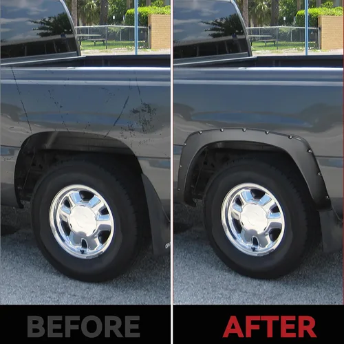 Vista 6 de LEDKINGDOMUS Kit de salpicaderas delanteras y traseras compatibles para Chevy Silverado/GMC Sierra 1999-2006 1500 2500HD 3500HD
