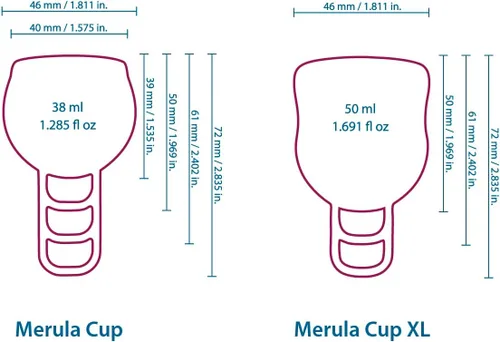 Vista 5 de Merula Copa Galaxy (Violeta) - La Copa Menstrual Talla única