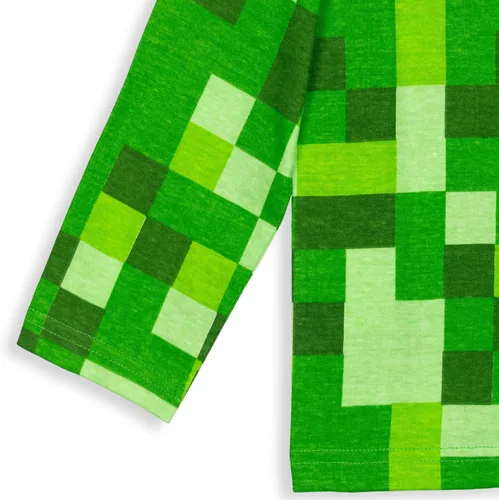 Vista 8 de Minecraft Paquete de 2 camisetas gráficas de manga larga para niños de Mobs