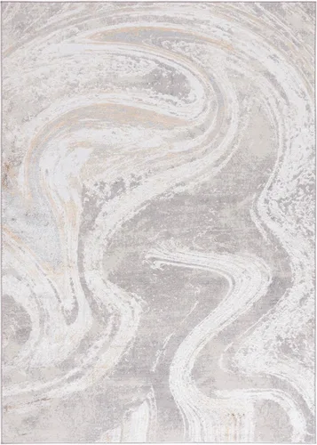 Vista 28 de SAFAVIEH Orchard Collection - Alfombra decorativa de 4 pies 5 pulgadas x 6 pies 5 pulgadas, gris y azul, diseño abstracto moderno, no desprende