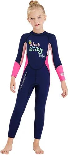 Vista 8 de Traje de neopreno de cuerpo completo para niños y niñas, traje de baño térmico de 0.098 pulgadas para niños pequeños, jóvenes, adolescentes, manga