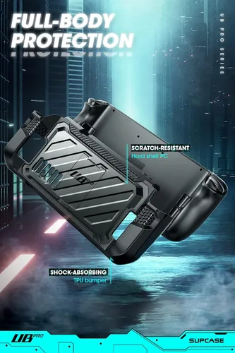 Vista 10 de SUPCASE Unicorn Beetle Pro Series - Funda para Steam Deck (2022) / Steam Deck OLED (2023), funda protectora delgada y resistente con soporte