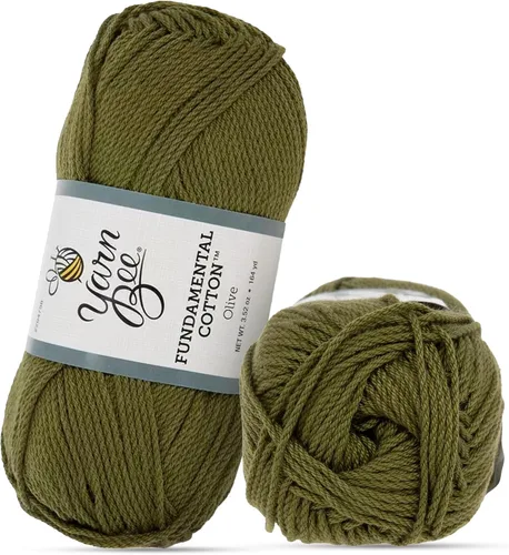 Vista 11 de Hilo Bee 4 - Mediano – Rollo Suave – 164 Yardas de Hilo de Algodón Mercerizado para Tejer Mantas, Sombreros y Más – Suministros para Artesanías