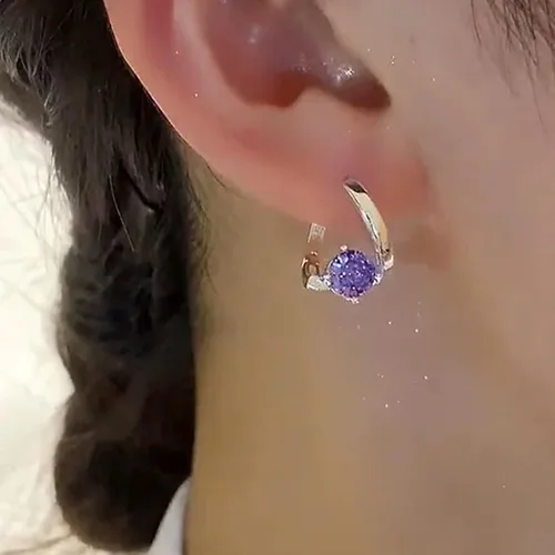 Vista 3 de Lymphatic Prime - Aretes de acupresión para actividad linfática Aretes de aro de drenaje linfático con germanio para regalos de cumpleaños