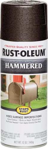 Vista 35 de Rust-Oleum 7215830 – Pintura en aerosol con efecto martillado para prevención del óxido, 12 oz (340 g), color negro