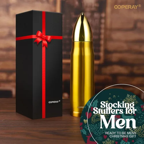 Vista 3 de OOPERAY Regalos para hombres, papá, marido, Rellenos de calcetines de Navidad, Rellenos de calcetines de Navidad para hombres, abuelo, papá, Vaso
