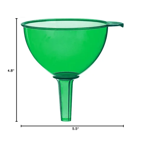 Vista 2 de Uniware® Embudo de plástico resistente, fabricado en Italia (verde)