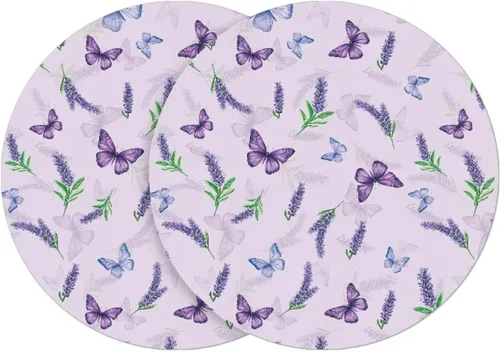Vista 95 de Manteles individuales de cuero de girasol, lavables, redondos, impermeables y de fácil mantenimiento, decoración de cocina, accesorios de mesa