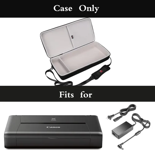 Vista 10 de Mchoi - Funda rígida para impresora móvil inalámbrica Canon PIXMA TR160 / TR150 / iP110 con batería, correa acolchada para el hombro, bolsillo