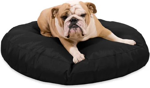 Vista 9 de K9 Ballistics Cama redonda resistente para perros, funda extraíble, lavable, duradera y resistente al agua para interiores y exteriores, pequeña