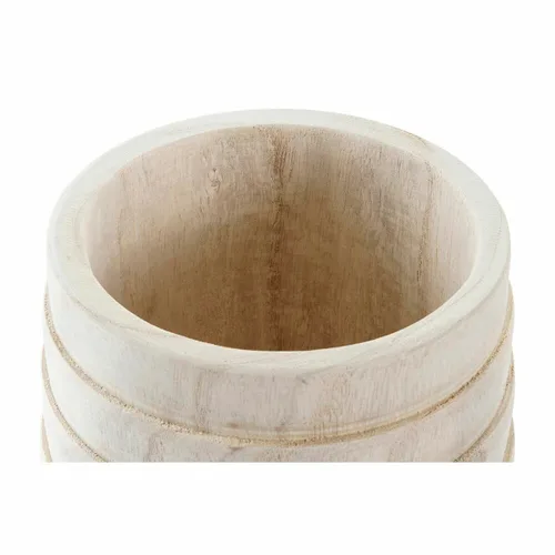 Vista 4 de Macetero DKD Home Decor Marrón Natural Cuadrada Boho 17 x 17 x 16 cm