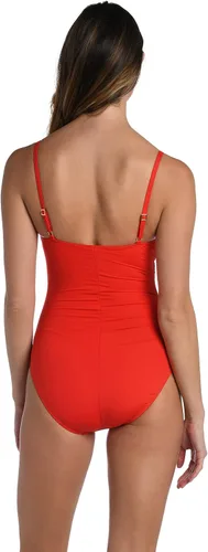 Vista 2 de Island Goddess Mio Traje de baño de una pieza estilo lencería, con frunce