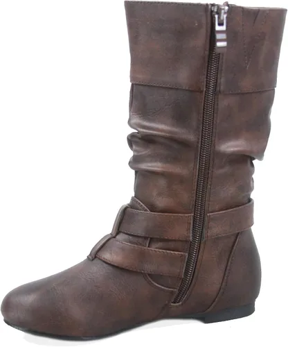 Vista 2 de Link Sonny-54K - Botas de equitación con tacón bajo y hebilla y punta redonda para niña