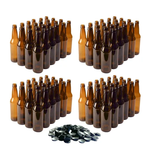 Vista 8 de Suministro de botellas de cerveza Amber (pack de 24 unidades), 12 onzas, de elaboración casera, de Moster Brew