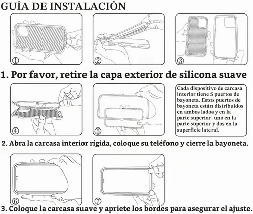 Vista 7 de ONOLA Funda para Samsung Galaxy S23 FE con protector de pantalla HD, resistente, a prueba de golpes y caídas, 3 capas, para Galaxy S23 FE de 6.4