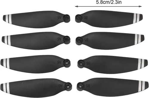 Vista 8 de Hélices de repuesto profesionales de bajo ruido para mini drones de la serie, compatibles con accesorios E88 E58 optimizados