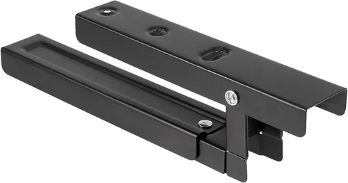 Vista 3 de 4 piezas 2 pares universales de soporte de pared para microondas, soporte plegable para horno de cocina, soportes ajustables para microondas