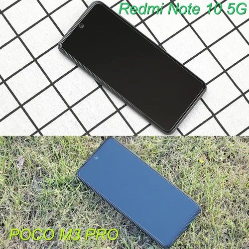 Vista 8 de Ibywind Protector de pantalla para Redmi Note 10 5G/Poco M3 Pro 5G, con 2 piezas de vidrio templado, 1 protector de lente de cámara, 1 película