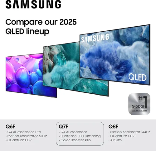 Vista 5 de Samsung - Smart TV QLED de 43 pulgadas de la serie Q7F Samsung Vision AI (modelo 2025, 43Q7F) Quantum HDR, Object Tracking Sound Lite, procesador Q4