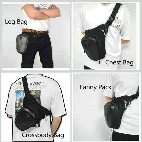 Vista 7 de Riñonera para muslo, unisex, impermeable, con extensor para correr, ciclismo, motociclismo, senderismo, Gris