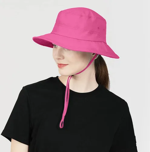 Vista 7 de Connectyle Sombrero de nailon para mujer, resistente al agua, para verano, playa, UPF 50+