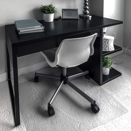 Vista 2 de Floortex® Cleartex® Unomat - Tapete rectangular antideslizante para silla para suelos duros y azulejos de alfombra - 35 x 47 pulgadas