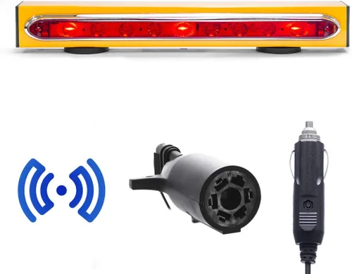 Vista 8 de Master Tailgaters Barra de luz inalámbrica de remolque de 19 pulgadas LED ultra brillante Luces de señal multifuncionales Montaje magnético