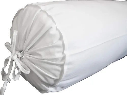 Vista 6 de Saffron Fundas de almohada de cuello blanco y negro (blanco, 6 x 16 pulgadas)