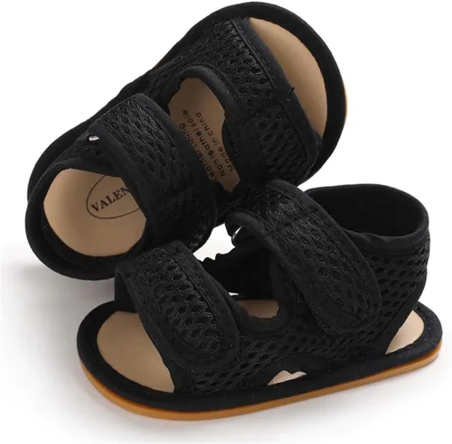 Vista 4 de E-FAK Baby Boys Girls Summer Sandals Outdoor Beach Anti-Slip Rubber Soft Sole Newborn Toddler First Walker Shoes 0-18 Months