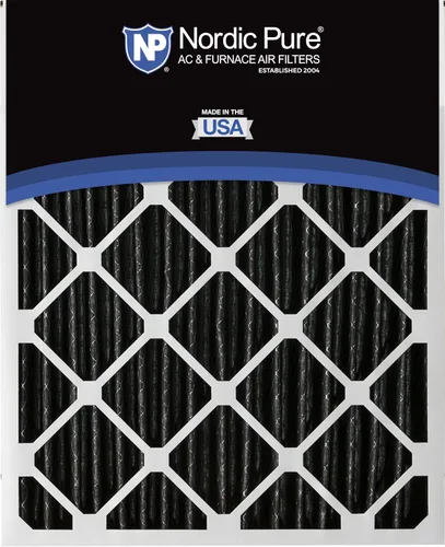 Vista 5 de Nordic Pure 16 x 20 x 2 (tamaño real: 15 1/2 x 19 1/2 x 1 3/4) de carbono puro plisado para reducción de olores MERV 8 filtros para horno, paquete