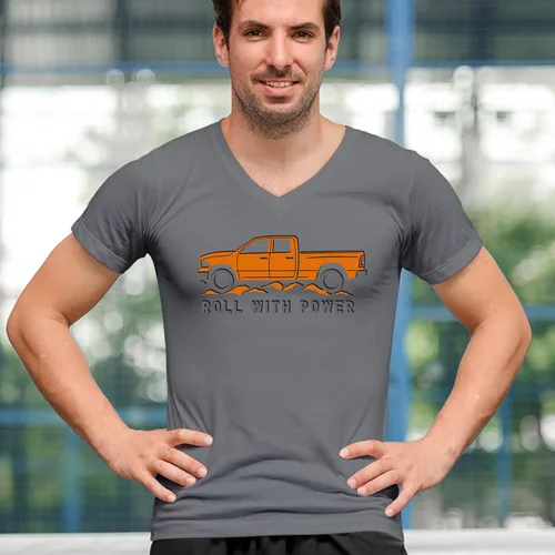 Vista 138 de Tee Hunt Camisetas gráficas y camisetas sin mangas para hombre Roll with Power Pickup Truck
