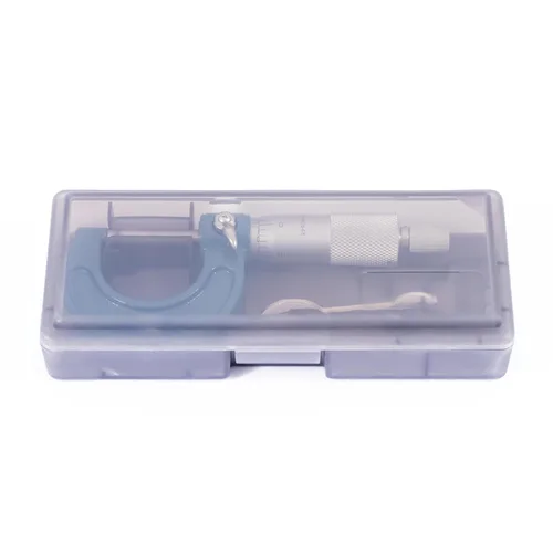 Vista 6 de PEC Tools Micrómetro exterior de 0-1", herramienta de medición de precisión de grado industrial, acero endurecido, micrómetro de alta precisión