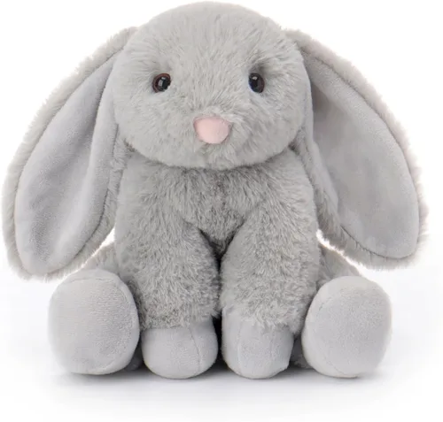 Vista 11 de Apricot Lamb Peluche de conejo crema para niños, juguetes de peluche suaves y lindos para bebés niñas y niños, 6 pulgadas