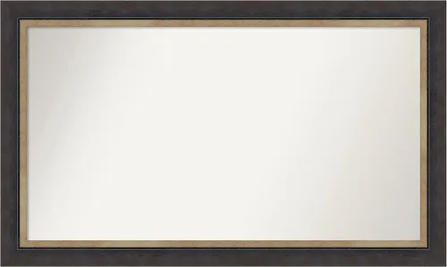 Vista 316 de Amanti Art Espejo personalizado, espejo de baño negro Astor, espejo de pared o espejo de tocador de baño sobre el fregadero (25 x 25 pulgadas)