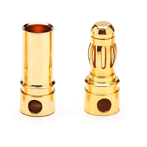 Vista 2 de Conector estilo EC3 macho/hembra 0.138 in Gold Bullet Plug Pack de 10 pares