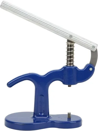 Vista 6 de Set de prensa de reloj profesional kit de reparación de reloj kit de herramientas de reparación con 12 piezas de troqueles azul