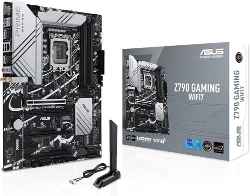 Vista 21 de ASUS ROG Strix Z890-E Gaming WiFi Intel® Z890 LGA 1851 ATX placa base, IA avanzada lista para PC, 18+2+1+2 etapas, DDR5, WiFi 7, 7X M.2