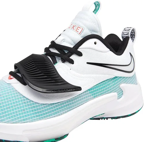 Vista 6 de Nike Tenis de baloncesto Freak 3 (GS) para niños, NegroBlanco-Negro