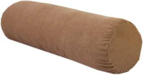 Vista 5 de Almohada redonda de terciopelo suave, cojín de cintura para sofá cama, almohada cilíndrica larga para cuello cervical con funda de almohada lavable