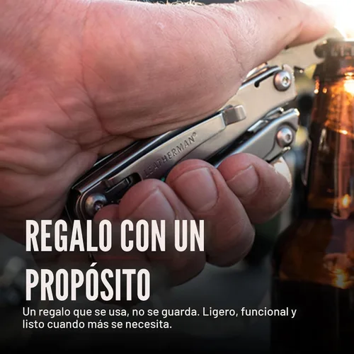 Vista 6 de LEATHERMAN, Multiherramienta de bolsillo tamaño Rev con abridor de paquete y destornilladores, acero inoxidable Abridor de paquetes