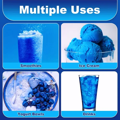 Vista 3 de Polvo de espirulina azul azul – 1.41 onzas de colorante natural azul para alimentos, sin olor a pescado, extracto de ficocianina 100% vegano, polvo