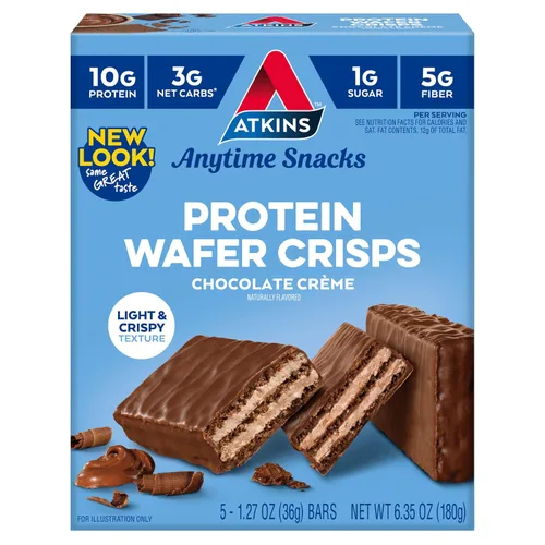 Vista 11 de Atkins Galletas de proteína crocantes, 305405, Peanut Butter, 1