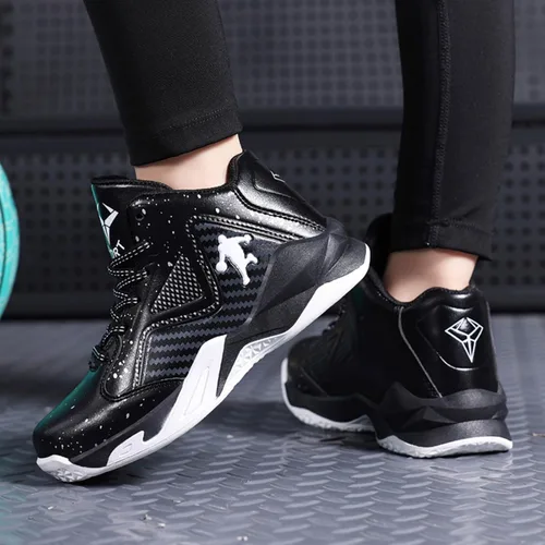 Vista 7 de Zapatos deportivos de baloncesto antideslizantes 3 negro