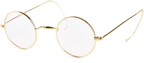 Vista 2 de Agstum Retro Small Round Optical Rare Wire Rim Eyeglasses Frame