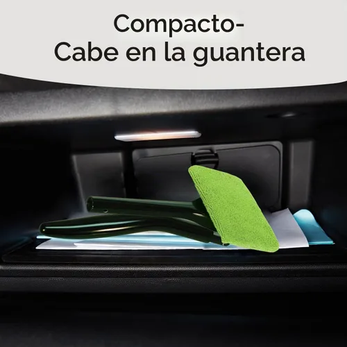 Vista 8 de Herramienta de limpieza para parabrisas, microfibra, mango de 16 pulgadas, bonete adicional