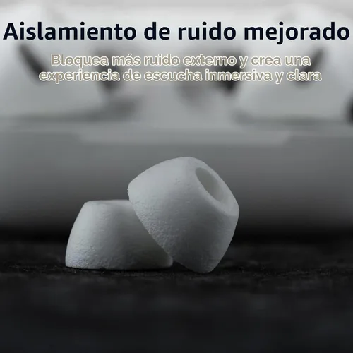 Vista 5 de Comply TrueGrip MAX Almohadillas de recambio de espuma viscoelástica premium para Apple AirPods Pro de tercera generación Comodidad duradera